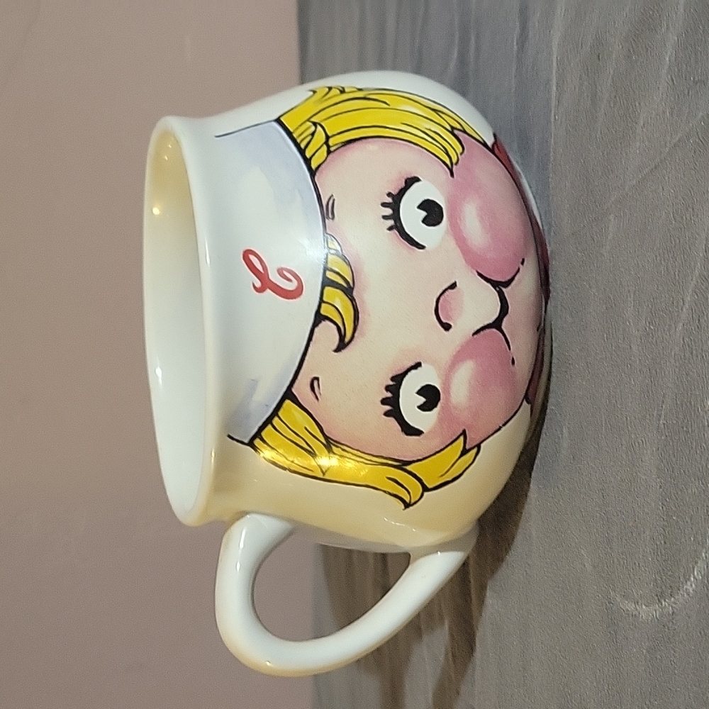 Houston Harvest 1998 Campbells Soup Kid Large Mug White Ceramic 16 oz